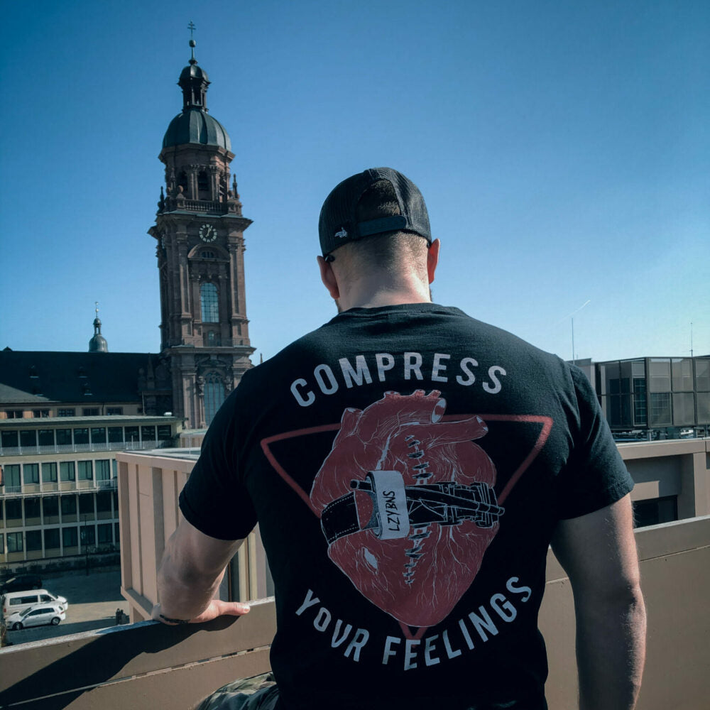Lazy Bones Crew T-Shirt Compress Your Feelings