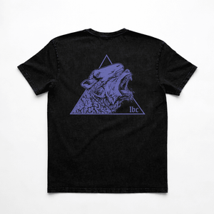 Lazy Bones Crew Hunted Oversize T-Shirt mit Acid-Wash