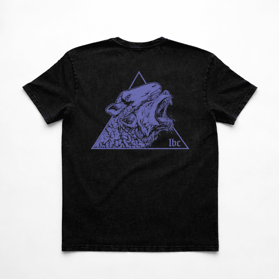 Lazy Bones Crew Hunted Oversize T-Shirt mit Acid-Wash