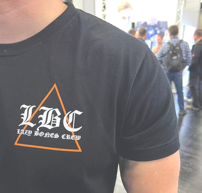 Lazy Bones Crew Balance T-Shirt mit orangenem Triangle-Print