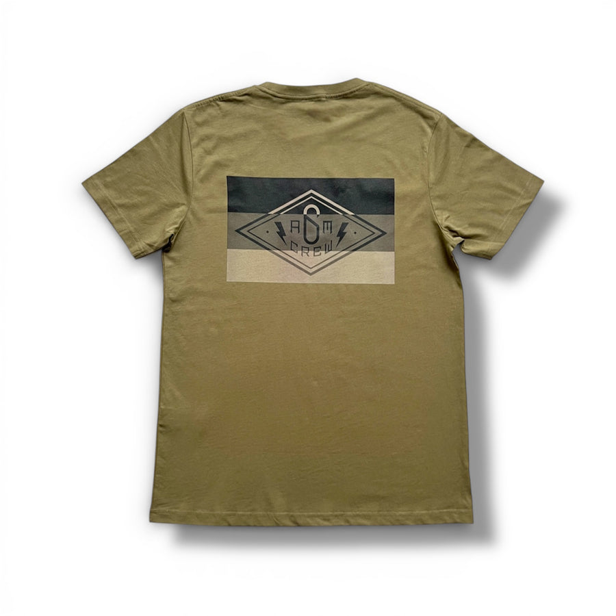 6AM Crew Represent T-Shirt mit Deutschlandflagge