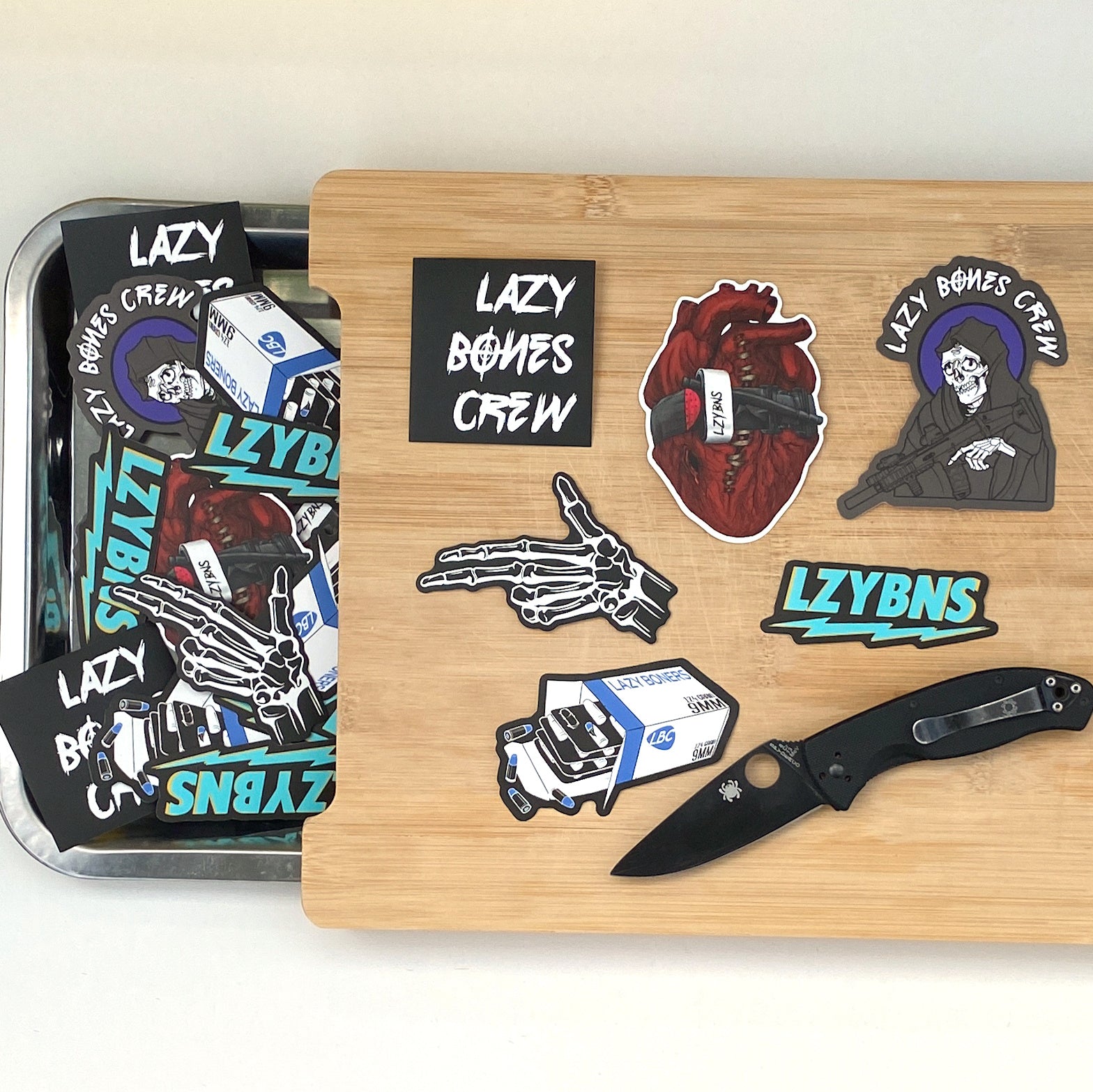 Lazy Bones Crew S.O.S. Sticker Komplettset