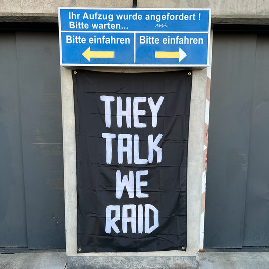 Lazy Bones Crew TTWR Flagge They Talk We Raid